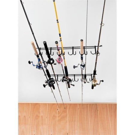 Rack Em Racks RackEm Racks 7009 Overhead 12 Rod Fishing Rod Rack 7009